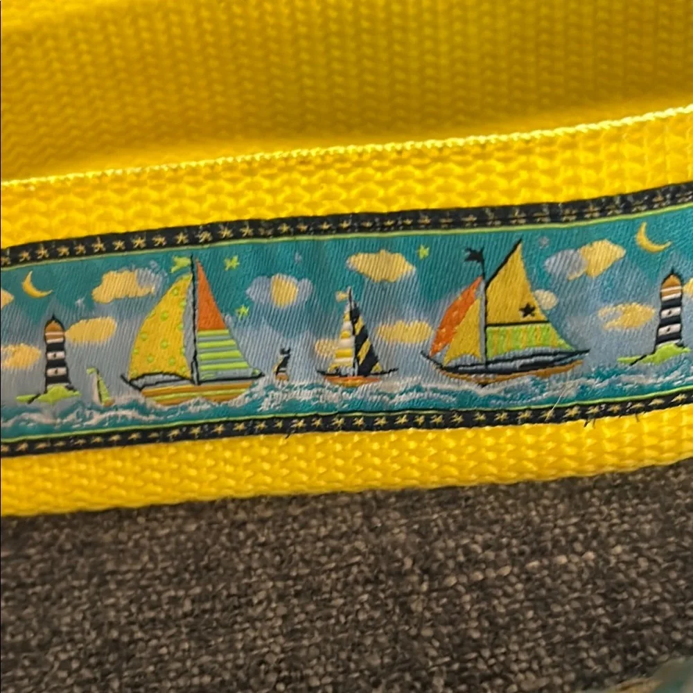 Sailboat Dog Collar & 4ft Leash